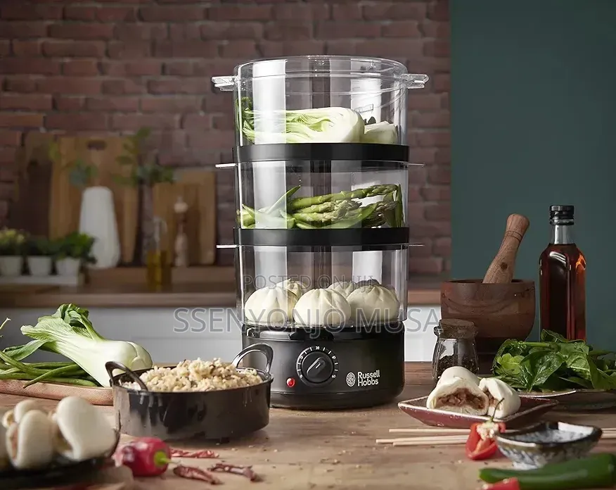 Russell Hobbs Food Steamer 7l 3-Tier 400w With Timer Rice Bowl