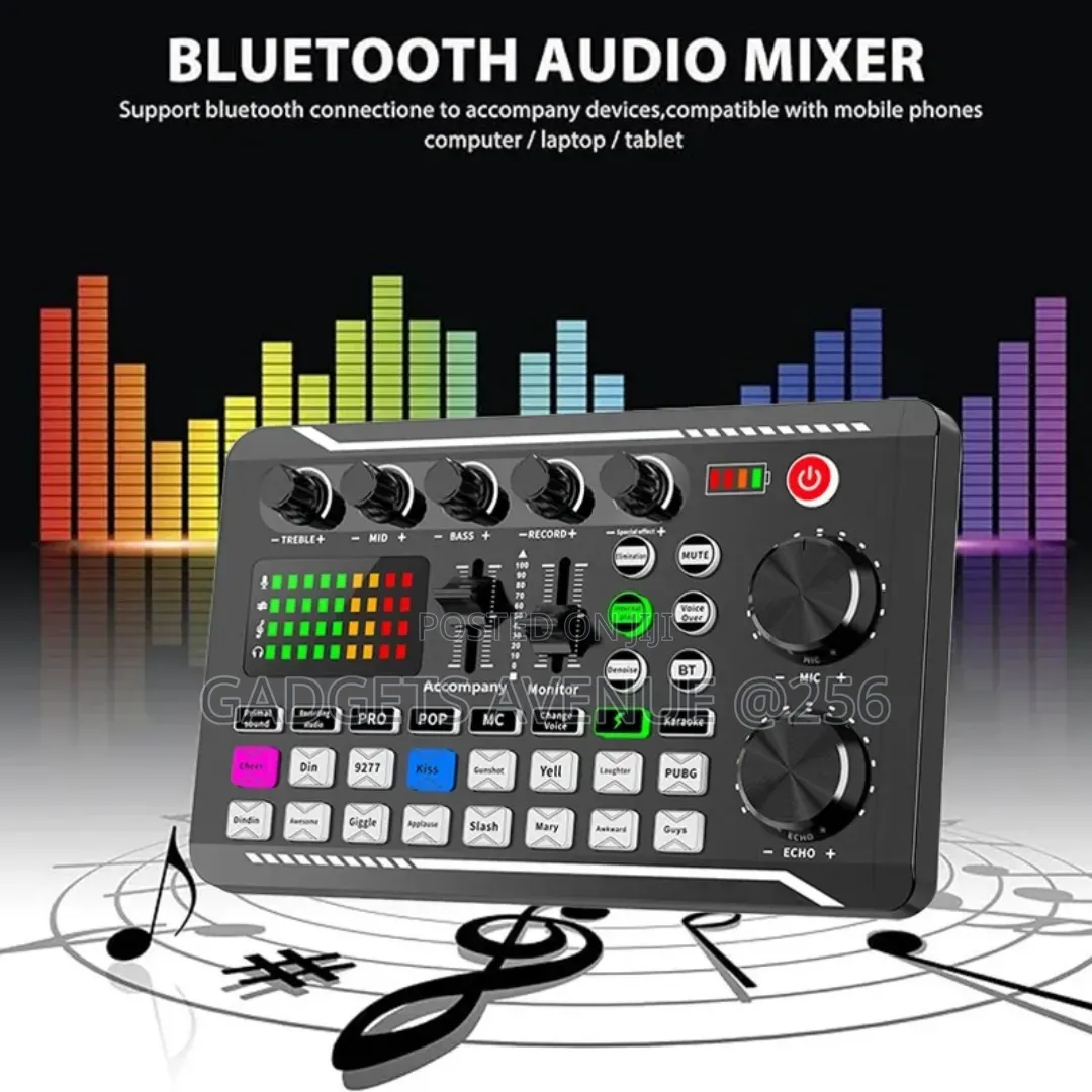 Live Sound Card and Audio Mixer, Versatile Device Used for Recording