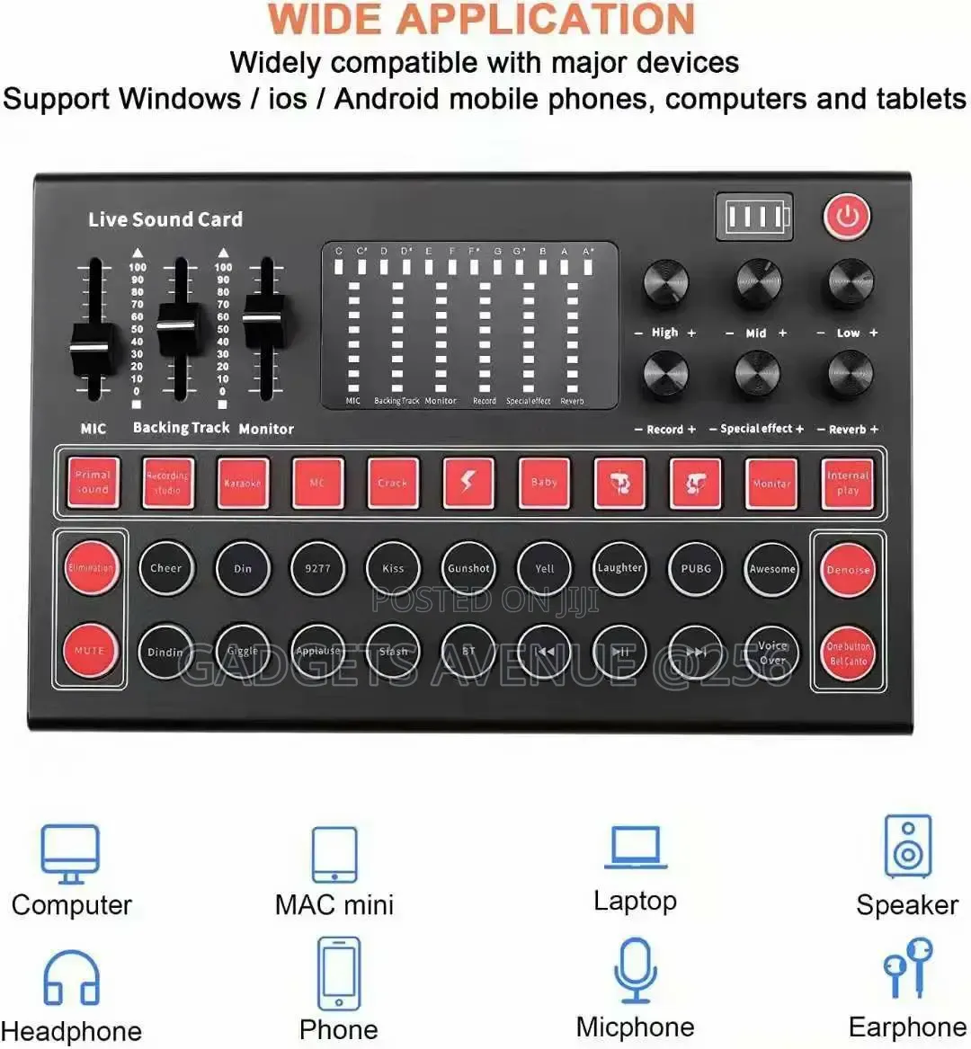 M9 Live Sound Card, a Portable Audio Mixer Designed for Live Streaming