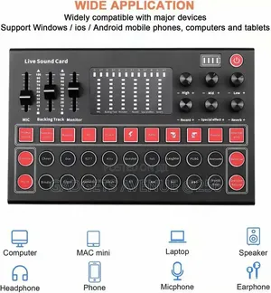 M9 Live Sound Card, a Portable Audio Mixer Designed for Live Streaming