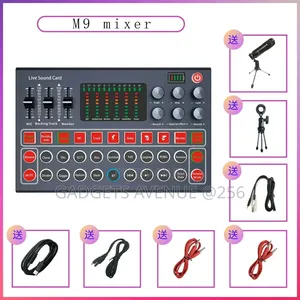 M9 Live Sound Card, a Portable Audio Mixer Designed for Live Streaming
