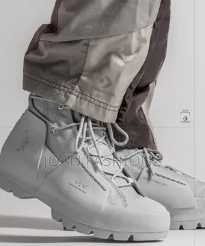 Men's Genuine High Top Hiking Boots_khaki