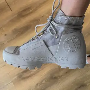 Men's Genuine High Top Hiking Boots_khaki