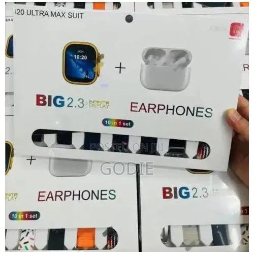 Smart Watch With Big Infinite Display and Free Airpods Bluetooth