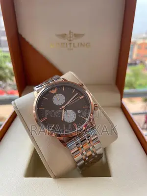 Gold and Silver Emporio Armani Men’S Timepiece