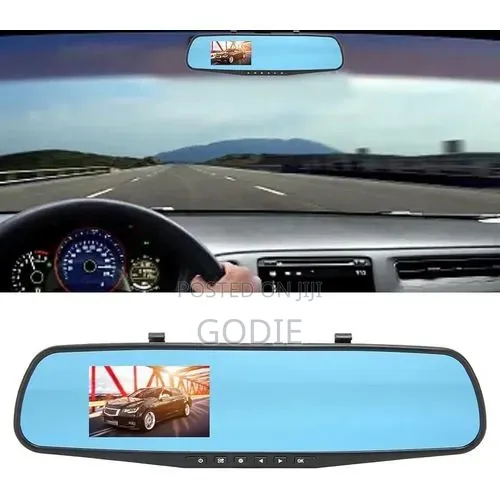 3.5" Mirror Dash Camera, Rear View Mirror Dual Dash Cam