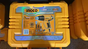 Ingco 2000w Electric Heat Gun in Case With Accessories