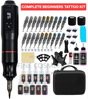 Beginner's Tattoo Kit | Machine With Accessories Micro Blading Make Up