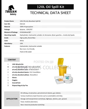 30 Gallons Oil Spill Kits [120 Litres]