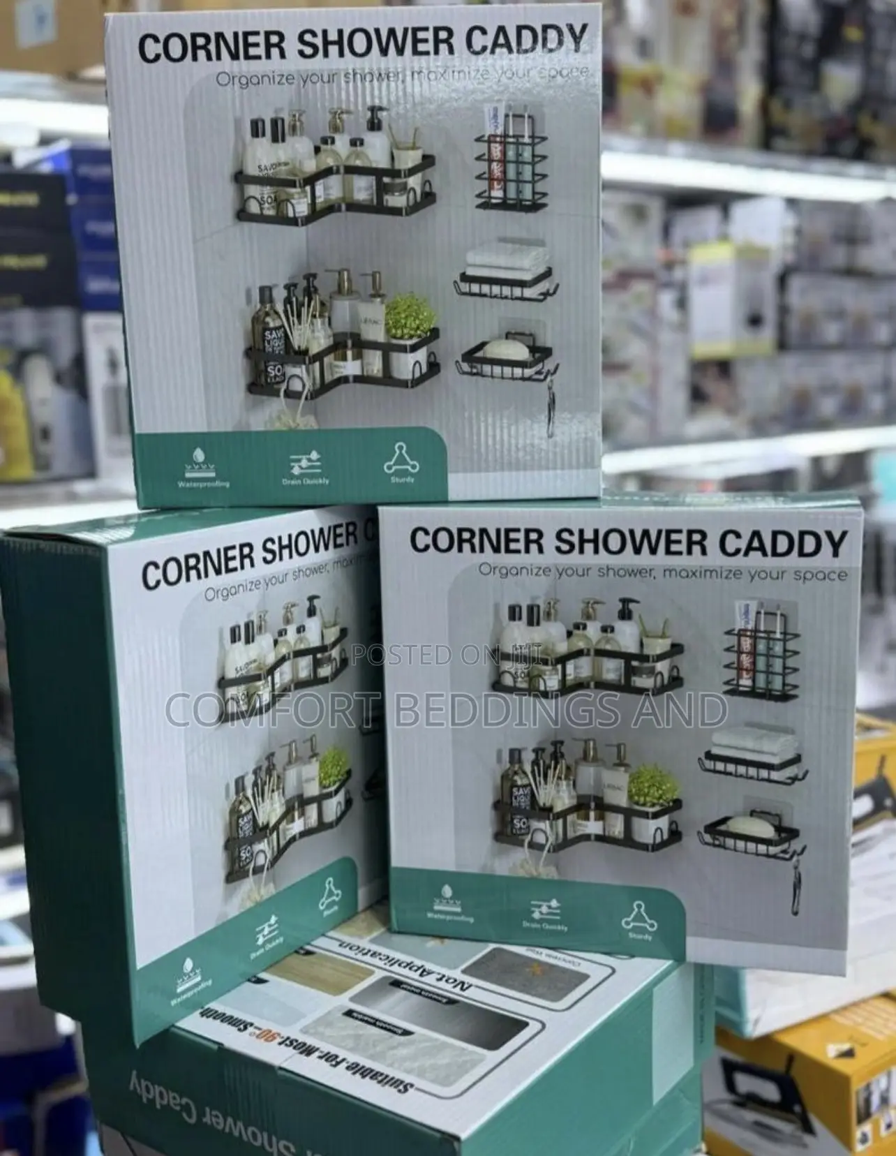 Corner Shower Caddy Black