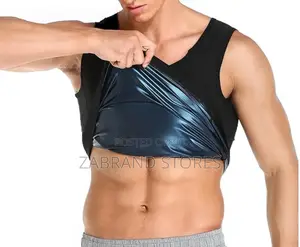 Men's Body Sweat Shape Wear Vest Polymer Shapewear