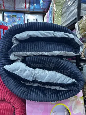 Ribbed Bedding Coral Duvet