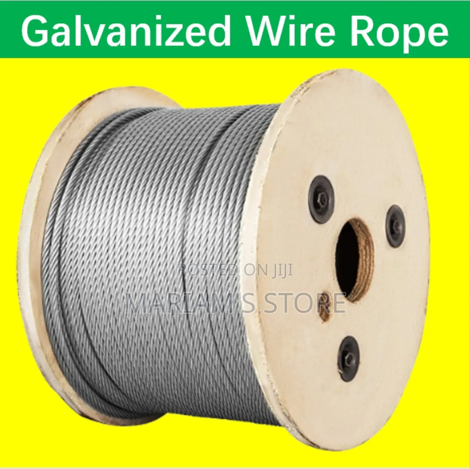 Genuine Tools Steel Wire Rope for Heavy-Duty Lifting,