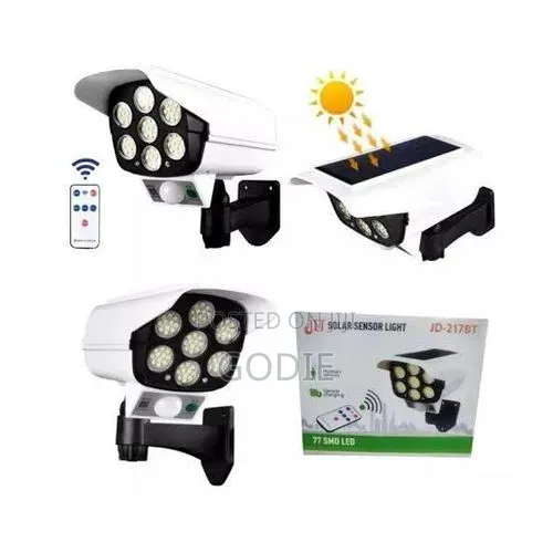Solar Outdoor Security Movement Sensor Light With Remote