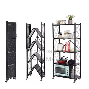 Foldable 5 Layer Kitchen Rack Organizer