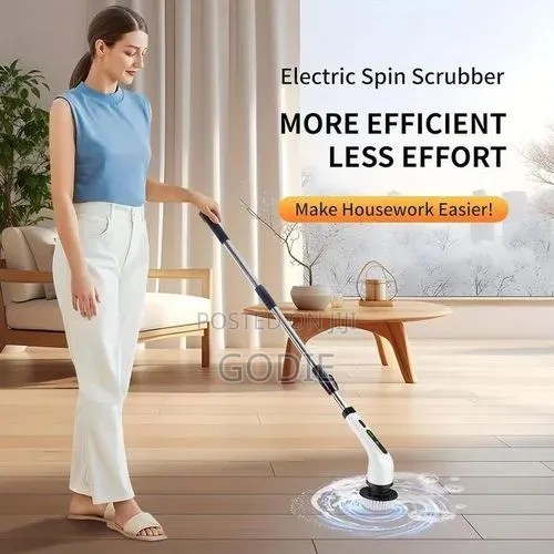 Electric Spin Scrubber, Cordless Cleaning Brush,