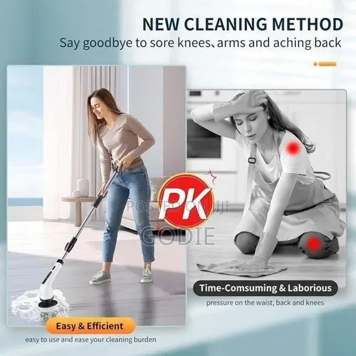 Electric Spin Scrubber, Cordless Cleaning Brush,