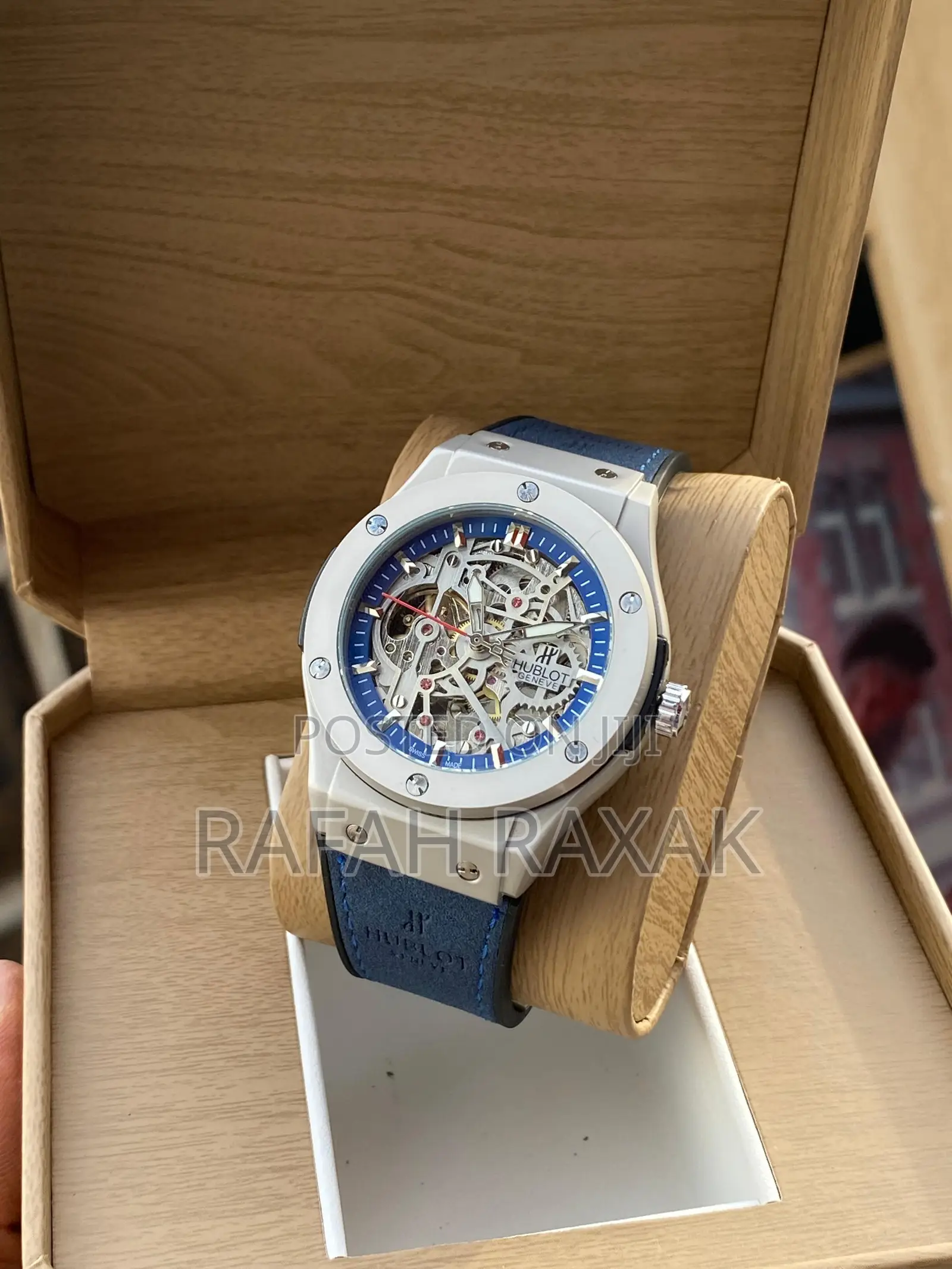 Silver Case Hublot Gevene Chronograph Mechanical Watch