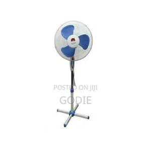 Electric Stand Fan Energy Saving With Variable Speed - White, Blue