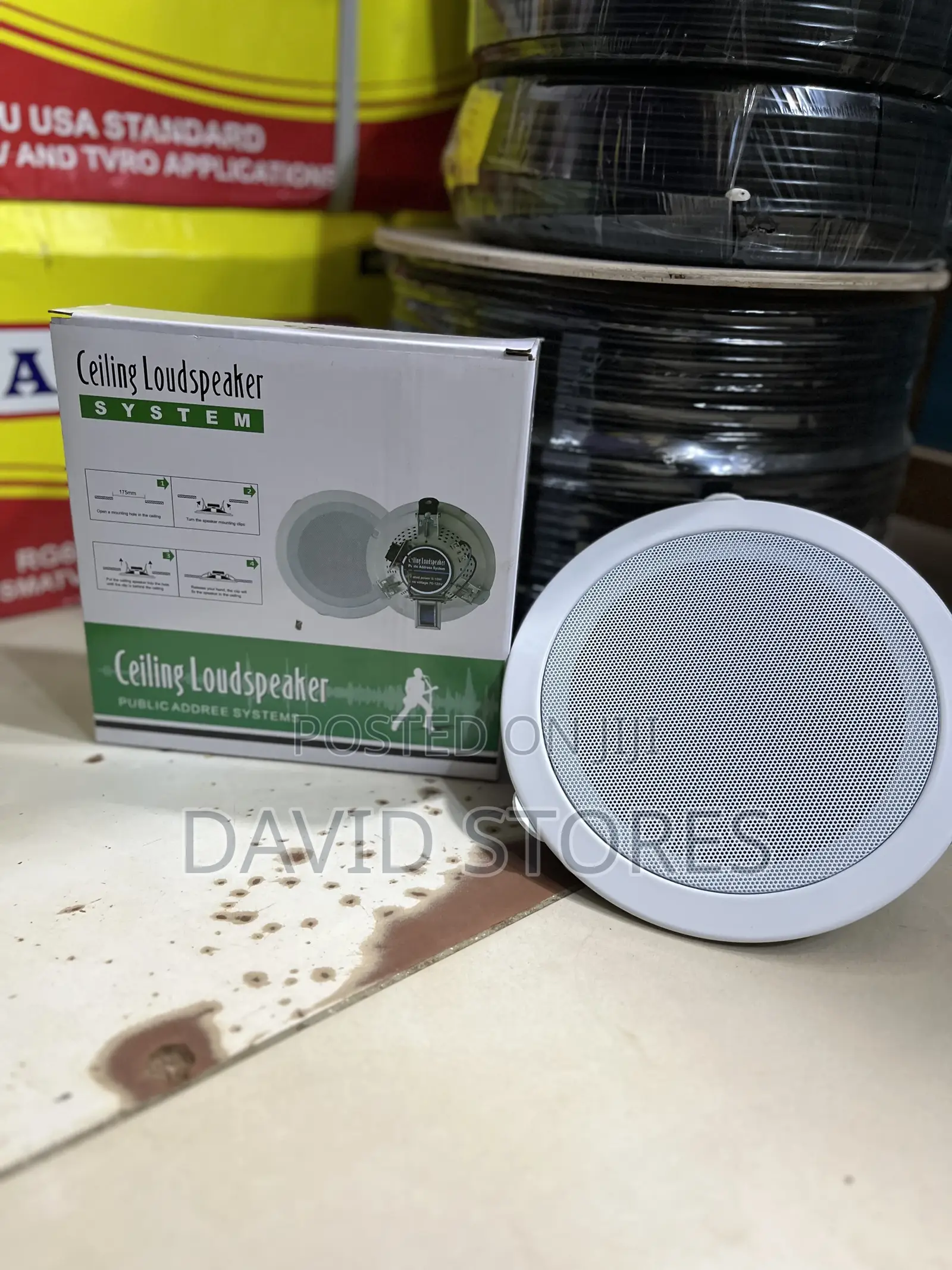 Premium Ceiling Speakers – Deep Bass, Clear Sound Expandable Setup