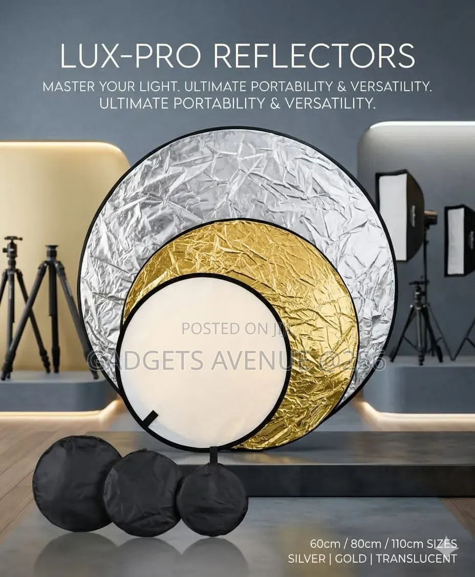 Lux-Pro 5-in-1 Photography Reflector Set, a Portable Lighting Tool