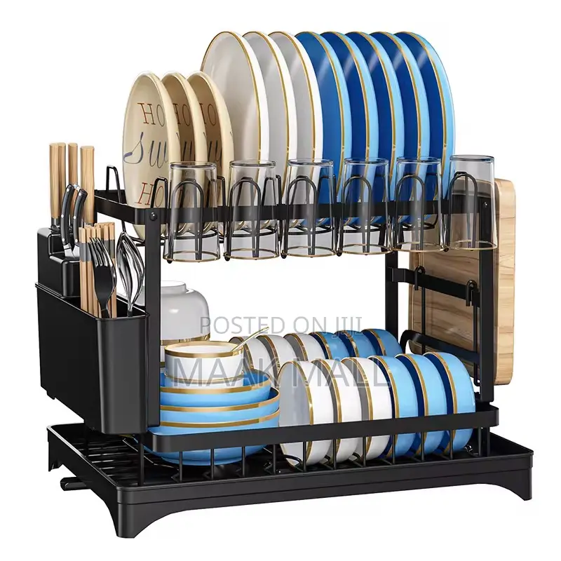 2 Layer Dish Drying Rack -Stainless Steel