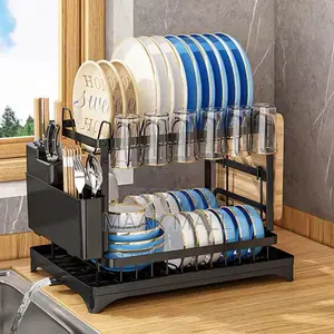 2 Layer Dish Drying Rack -Stainless Steel