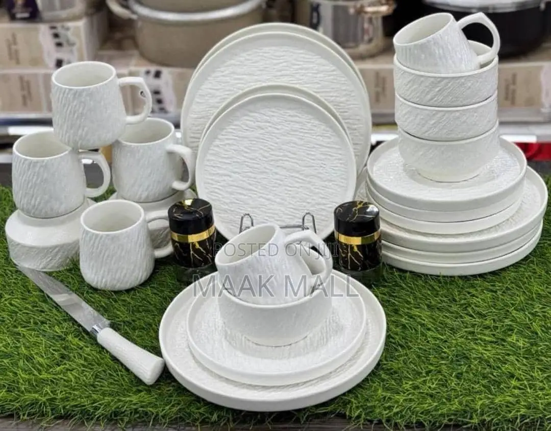 24 Piece Dinner Set (6 Dinner Plate, 6 Side Plate,6 Cups and 6 Bowl )