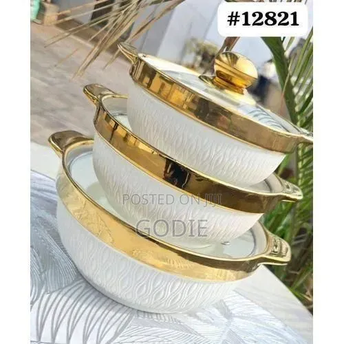 3piece Serving Dishes. Multi Color.