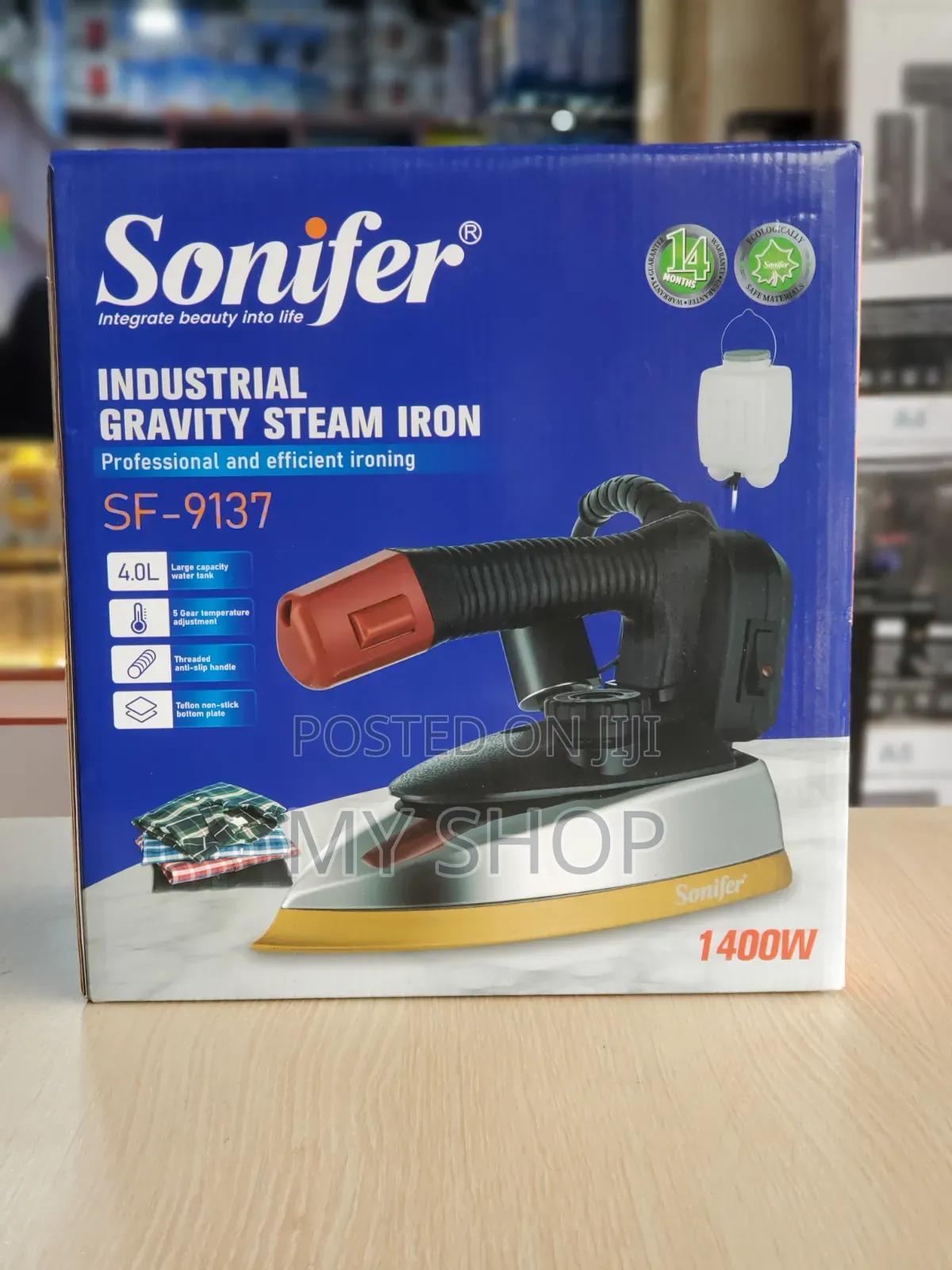 Industrial Garment Steamer Iron - Perfect for Tailoring Shops