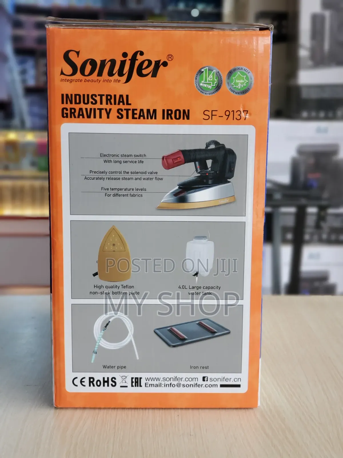 Industrial Garment Steamer Iron - Perfect for Tailoring Shops