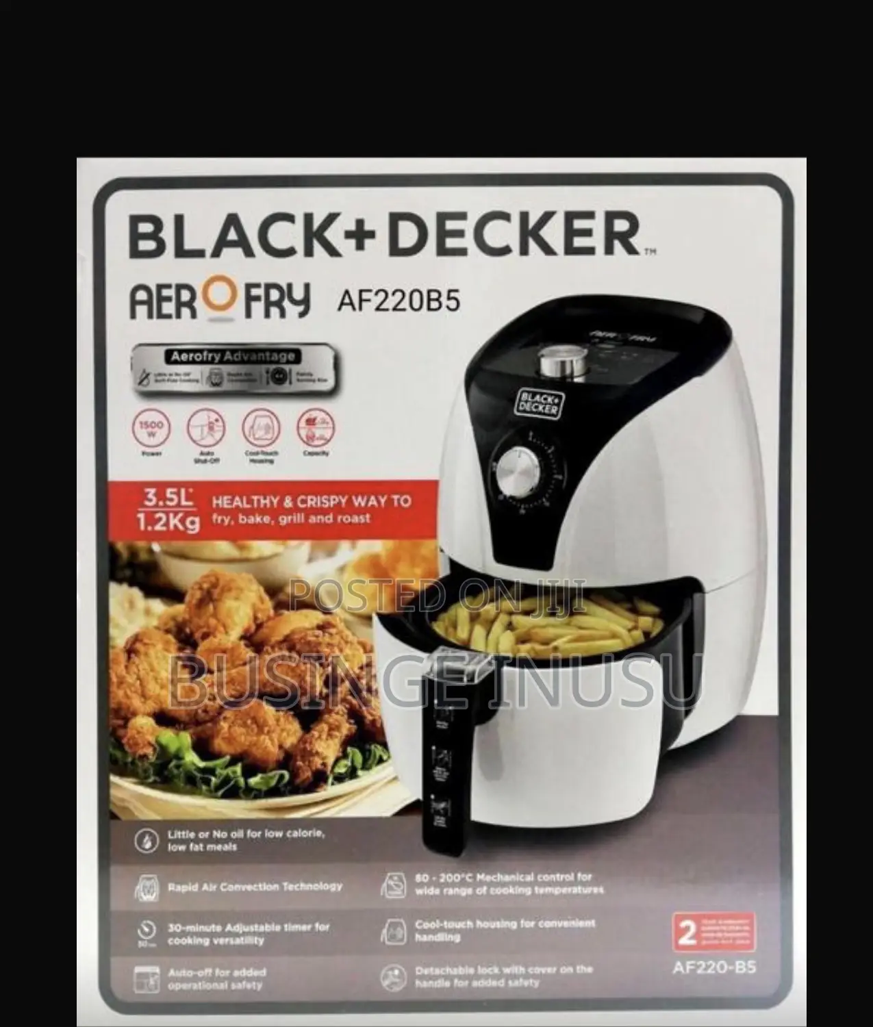 Brand New 3.5l Black+Decker Air Fryer Available