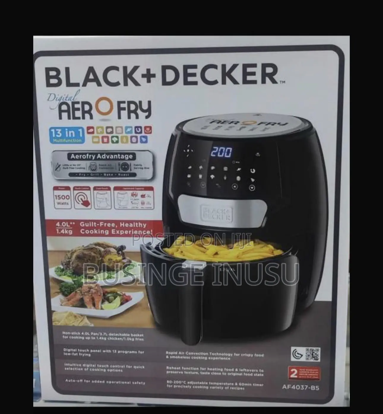 Brand New 4l Black +Decker Air Fryer Available