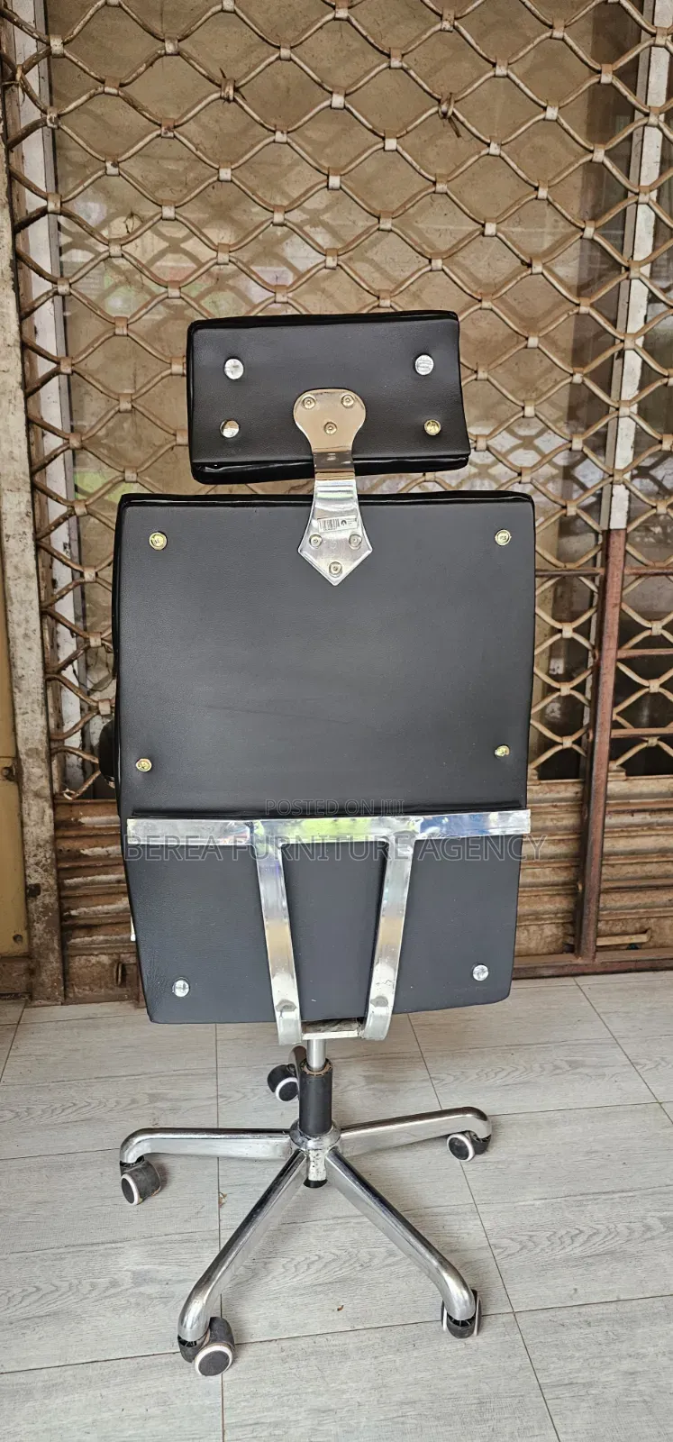 Adjustable, Recliner Armrests Strong Leather Chair With Headrest
