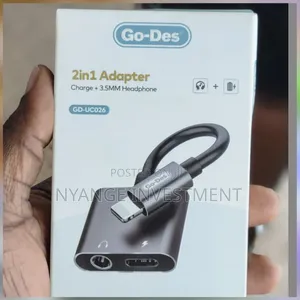 Go-Des Usb-C to 3.5mm Headphone Jack and Charger Adapter .