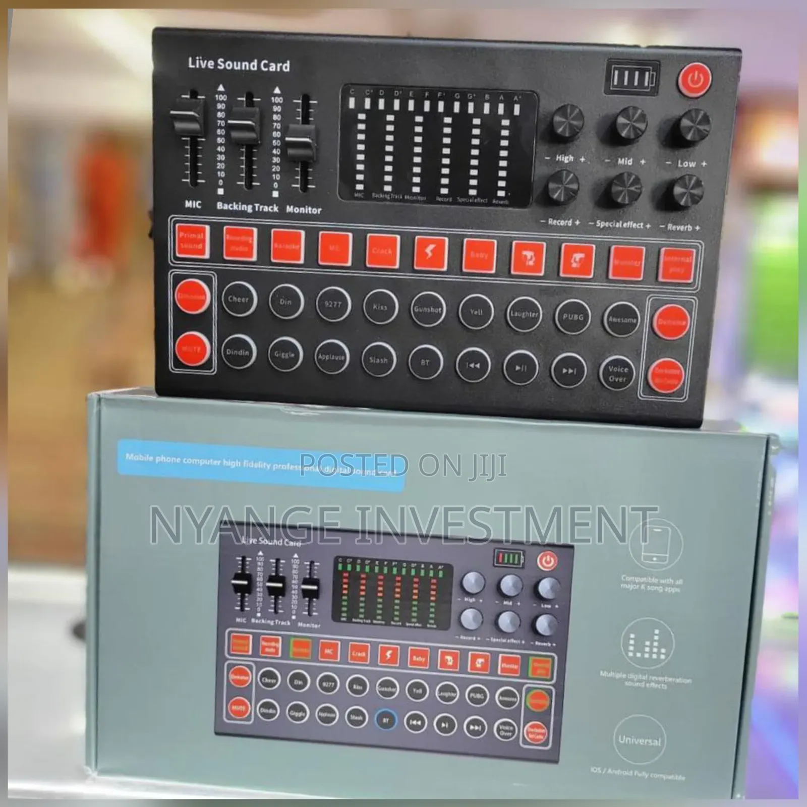 M9 Portable Audio Mixing Console and Sound Card