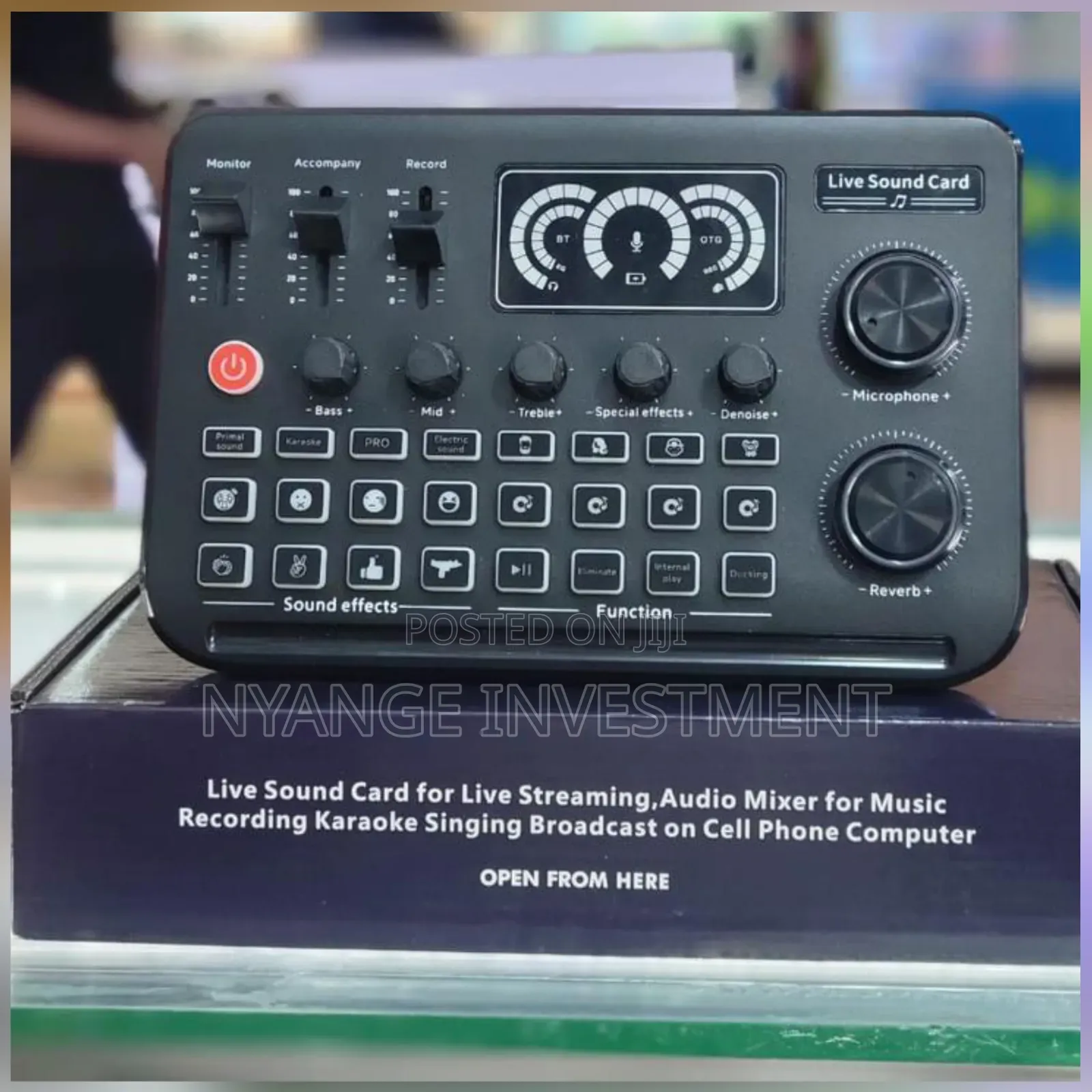 Live Sound Card and Audio Mixer for Live Streaming, Podcasting,