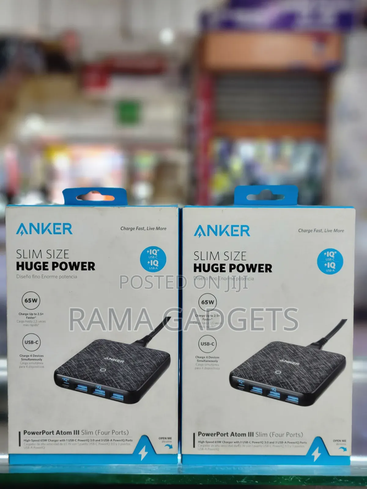 Anker Powerport Atom Iii Slim (Four Ports) Charger.