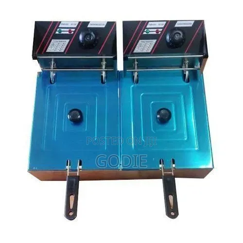 Heavy Duty Stainless Steel Electric Double Deep Frying Machine Designs