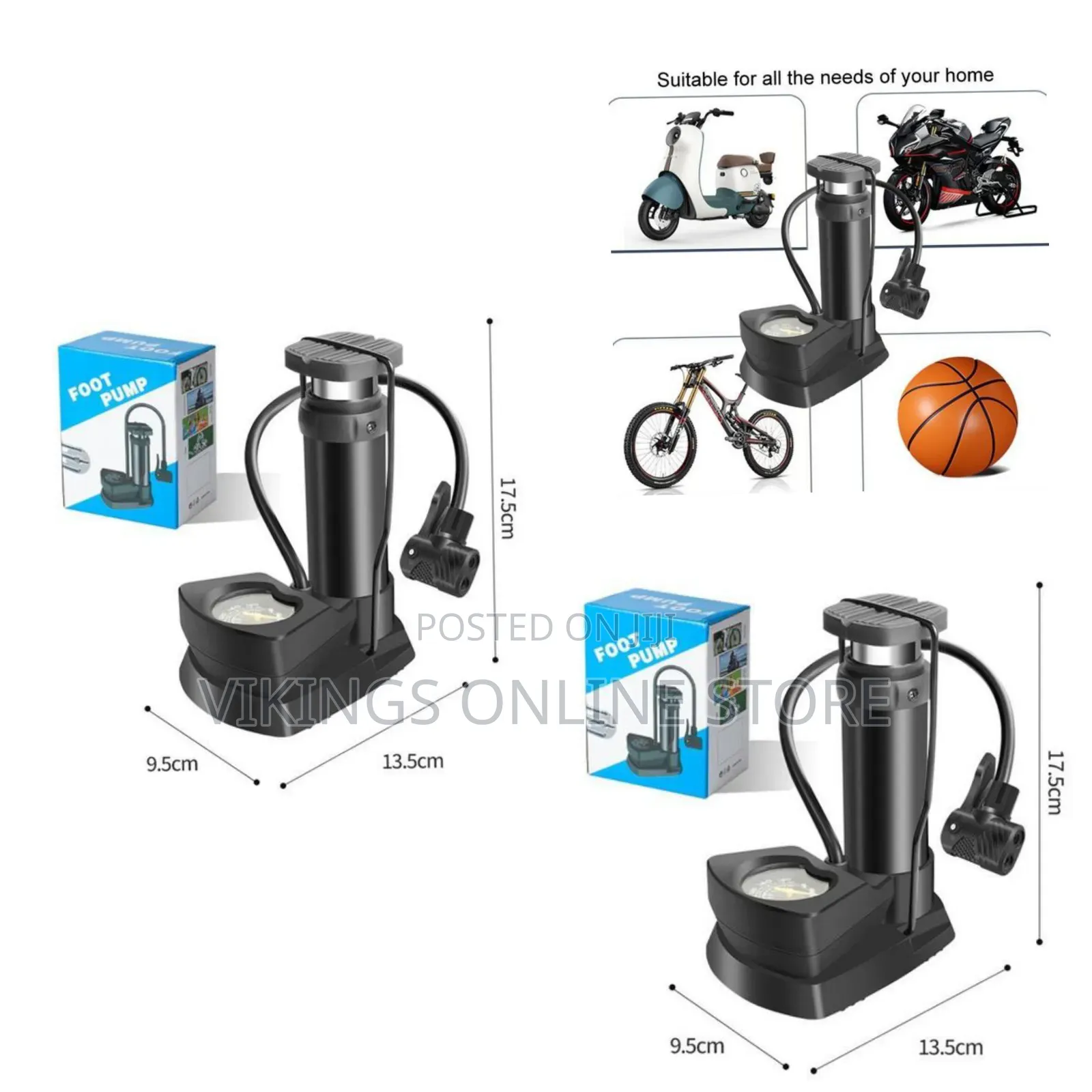 Portable High-Pressure Foot Pump