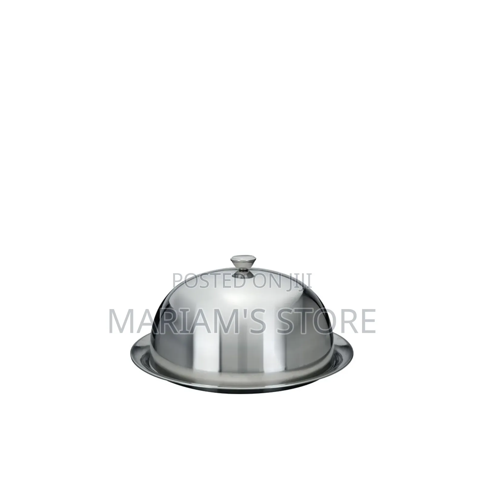 Stainless Steel Cloche Food Cover Dome Serving Dish With Platter Set