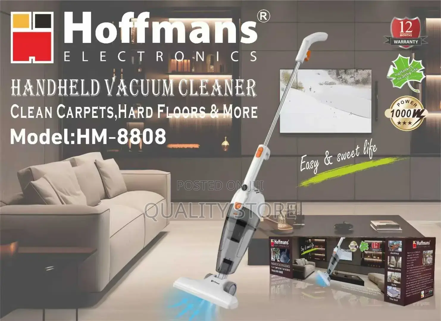 Hoffmans Hand Held Vacuum Cleaner Hm-8808
