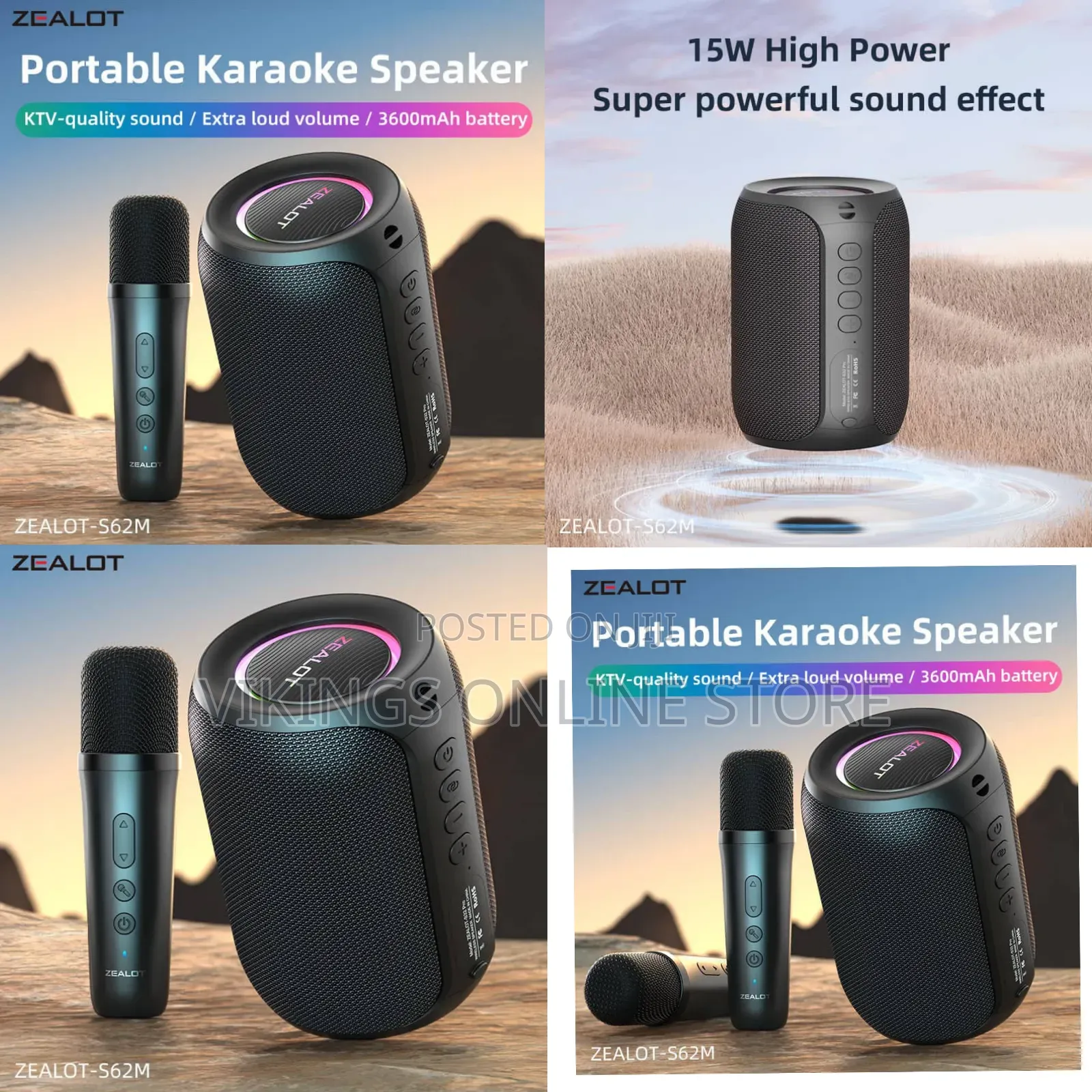 Zealot S62m Portable Bluetooth Karaoke Speaker