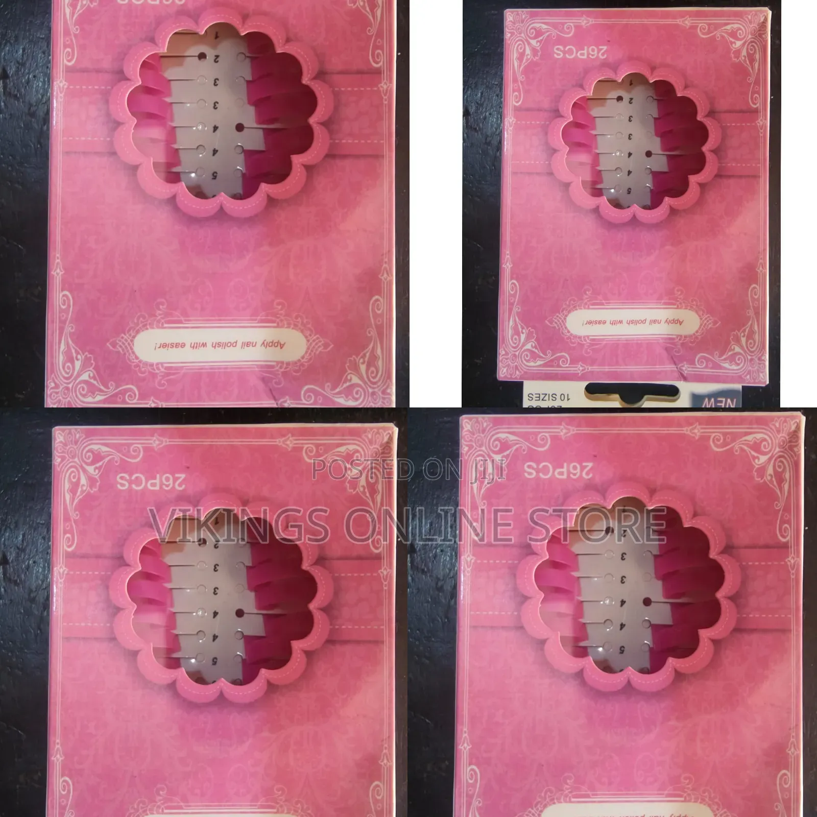 Set of Nail Polish Stencils or Guards Designed to Protect Skin Around