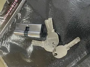 Door Lock Cylinder 70mm (35-35) With 5 Computer Keys Lock Anti-Rust