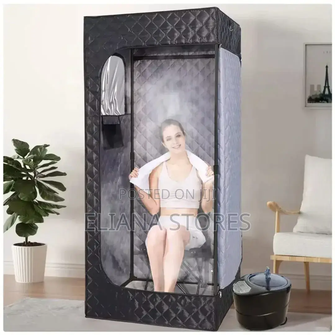 Assembled Portable Home Sauna Steam Box With a Chair