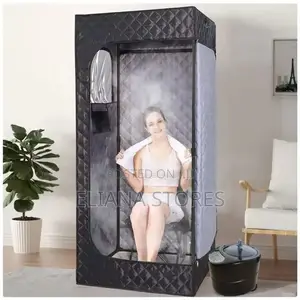 Assembled Portable Home Sauna Steam Box With a Chair