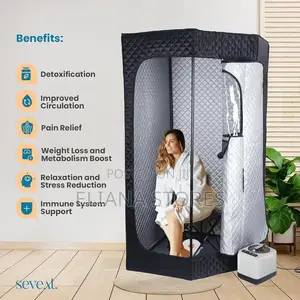 Assembled Portable Home Sauna Steam Box With a Chair