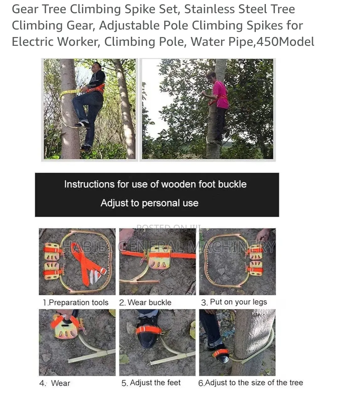 Tree Climbers/Safety Pole Climbers/Concrete Climbers