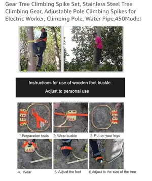 Tree Climbers/Safety Pole Climbers/Concrete Climbers